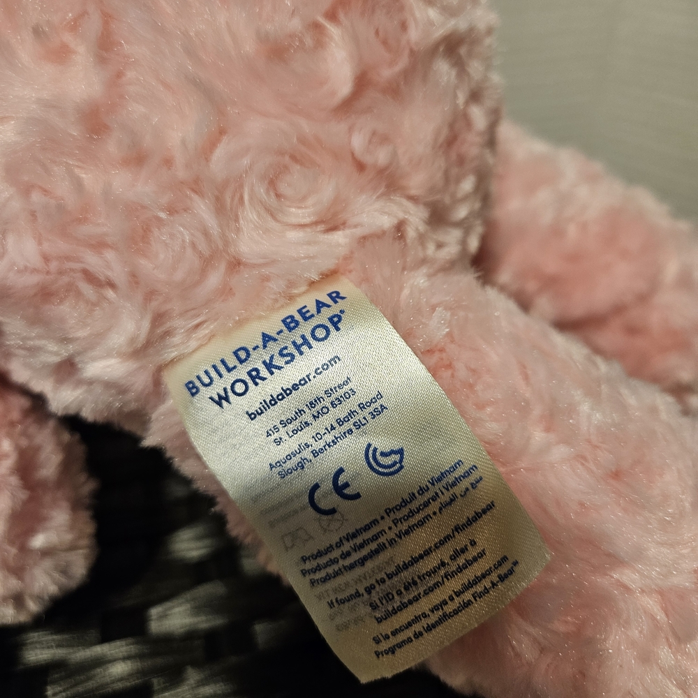Build-A-Bear Pink Fluffy Teddy - Picture 4 of 5